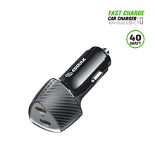 Load image into Gallery viewer, 40W Dual Type-C Port FAST CAR CHARGER
