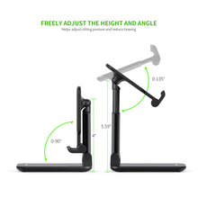 Load image into Gallery viewer, Foldable Adjustable Universal Desktop Phone Holder
